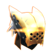 Gold Wolf Helm